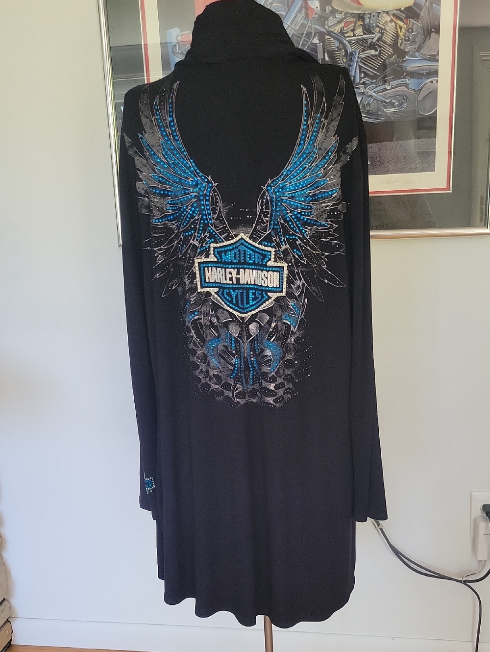 Harley-Davidson "Bling-Wing" Cardigan One Size  Black